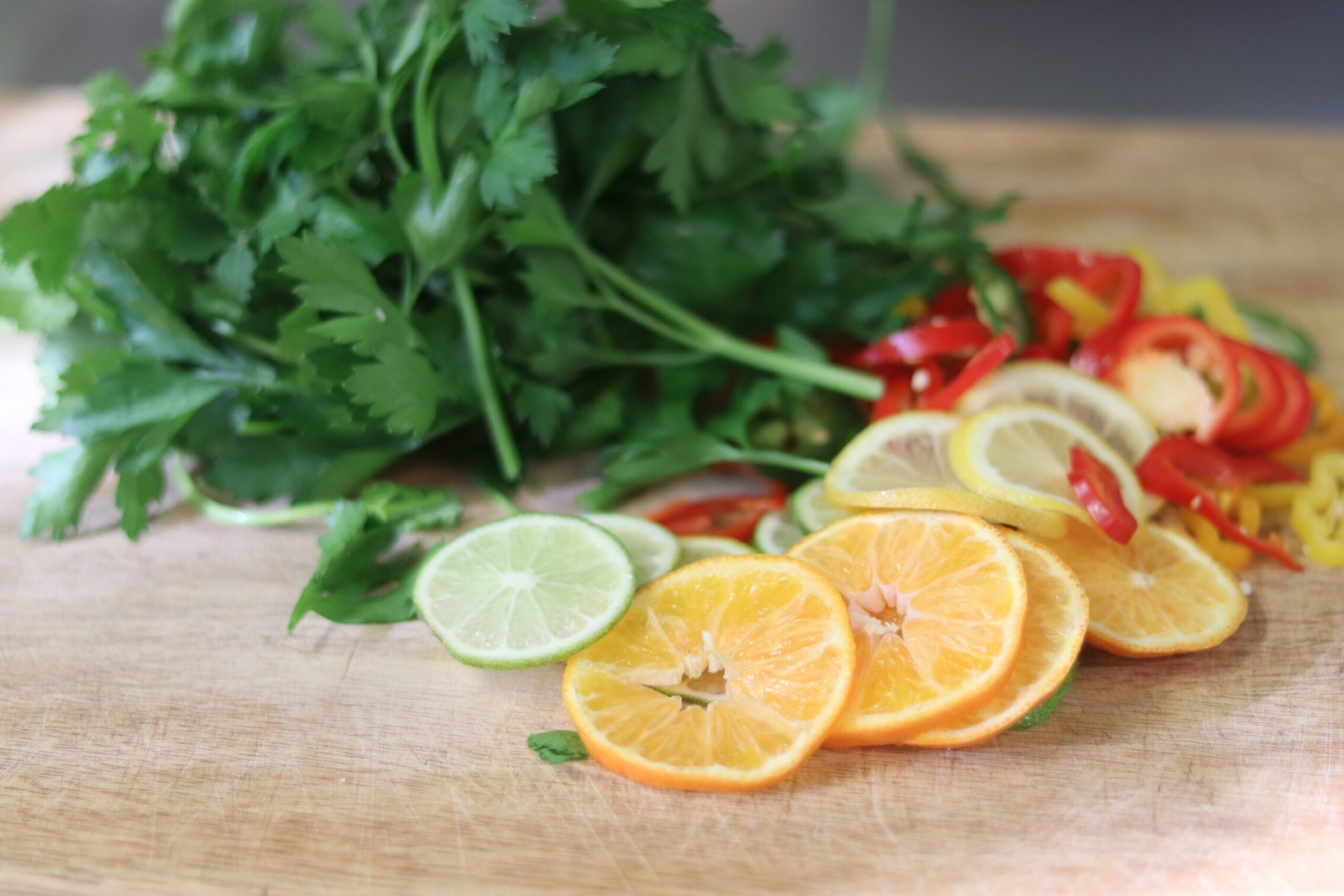 Ingredients for stuffed fish
